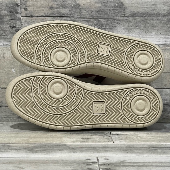 VEJA V-12 Low Top Mens Sneaker - Extra White/ Marsala/ Nautico - Sz - 11.5 .US - Picture 10 of 10